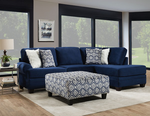Groovy Navy Sectional