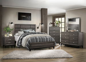 Davi - King Bed, Dresser, Mirror