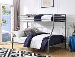 Lunar Gray Twin/ Full Bunk Bed