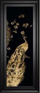 Gilded Peacock Triptych III
