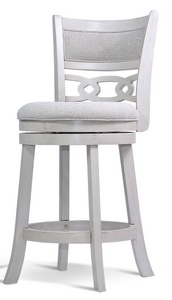 Mia White Counter Height Bar Stool
