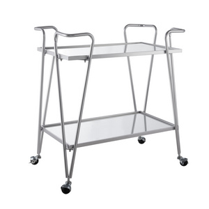 Silver Coffee Bar Cart