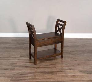 Claxton Brown Accent Bench w/Storage