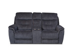 Plush Magnet Power Reclining Console Loveseat