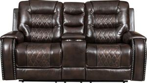 Commodore Reclining Console Loveseat