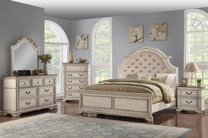 Anastasia- King Bed, Dresser, Mirror
