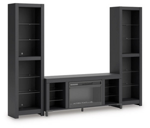 Cayberry 3PC Wall with Fireplace
