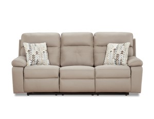 Porschia Taupe Reclining Sofa