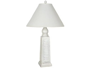 White Shutter Table Lamp