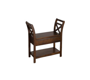 Claxton Brown Accent Bench w/Storage