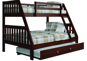 Mission Cappuccino Twin/Full Bunk Bed