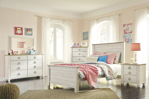 Willowton- Twin Bed, Nightstand, Chest