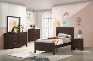 Sami Twin Bed, Nightstand, Chest