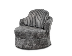 Galactic Charcoal Swivel Chair
