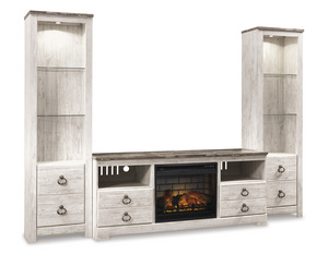 Willowton 4 PC Wall With Fireplace