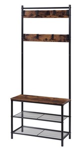 Rustic Oak Hall Tree