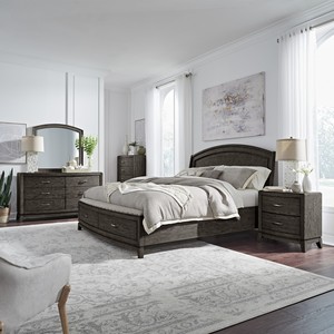 Avalon Queen Panel Bed, Dresser, Mirror